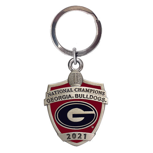 2021 Georgia Football Championship Keychain (Shield)