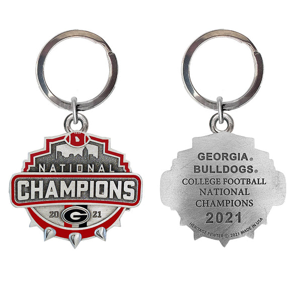 2021 Georgia Football Championship Keychain (Spike)