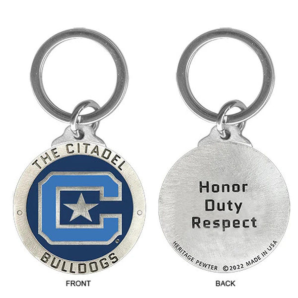 The Citadel Keychain w/ Backtext