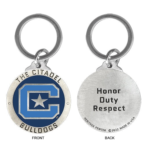 The Citadel Keychain w/ Backtext