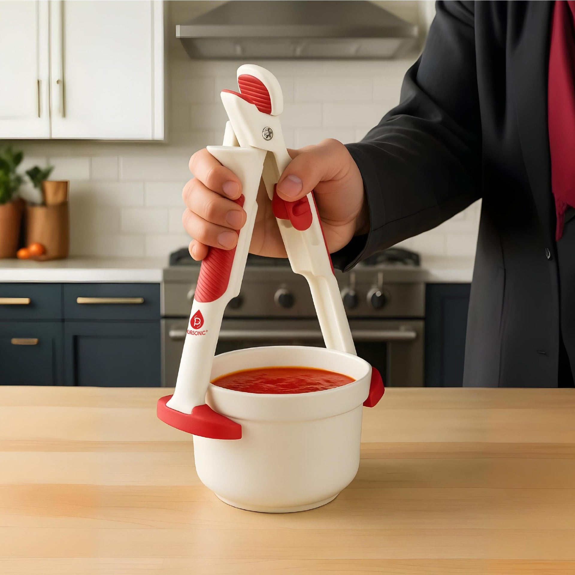 Ultimate 4-Pack: Heat-Resistant Kitchen Safety Clips | Dual Silicone Jaws for Non-Slip Grip on Hot Cookware