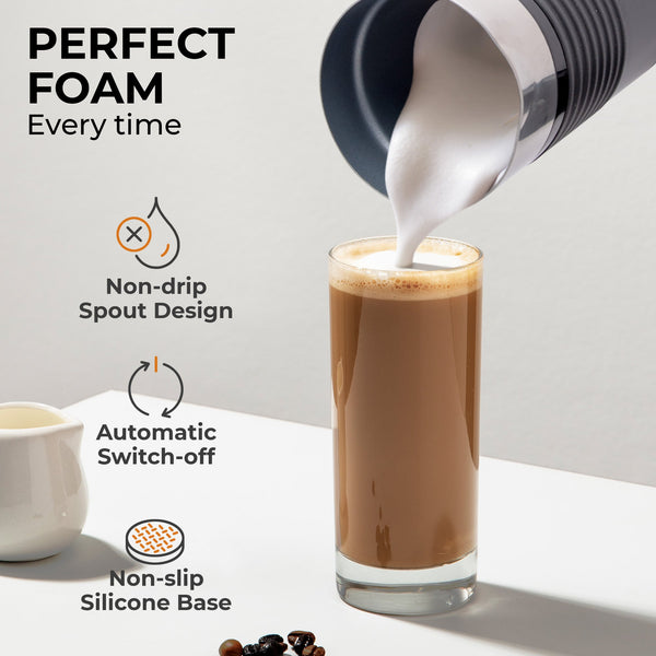Pour-in Milk Frother w/ Silicone Base, KF6061 Kaffe Products