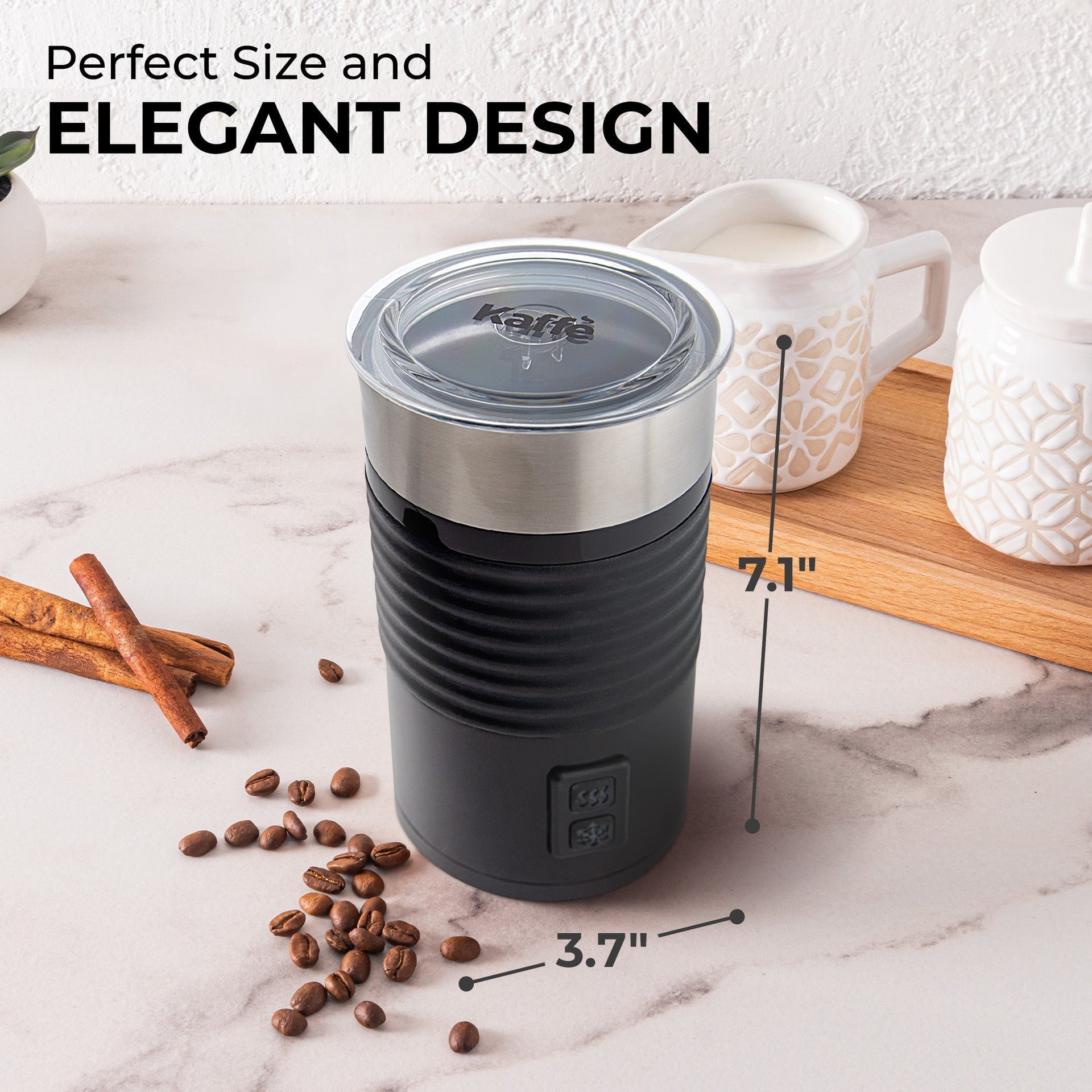 Pour-in Milk Frother w/ Silicone Base, KF6061 Kaffe Products