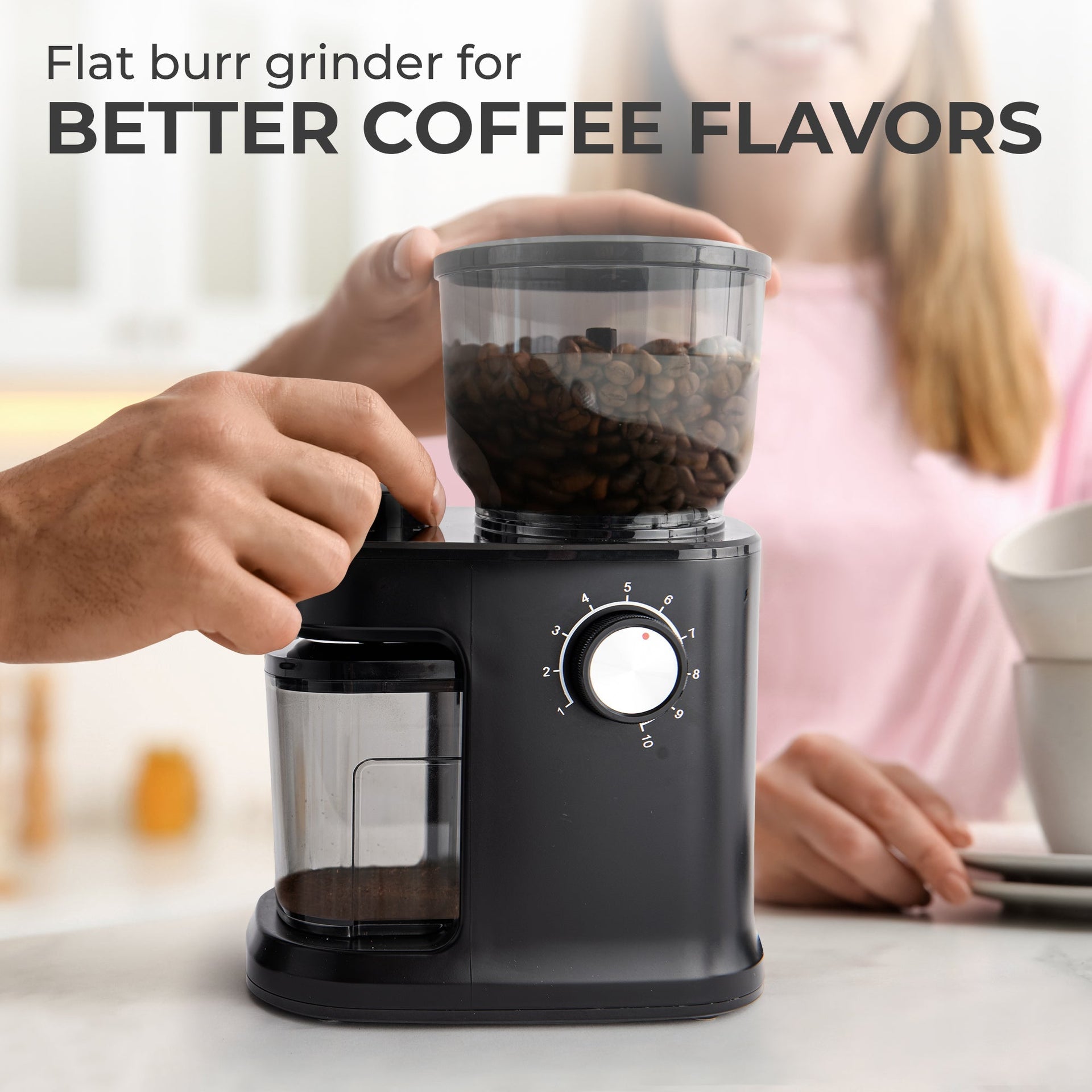 Burr Coffee Grinder, KF8061 Kaffe Products