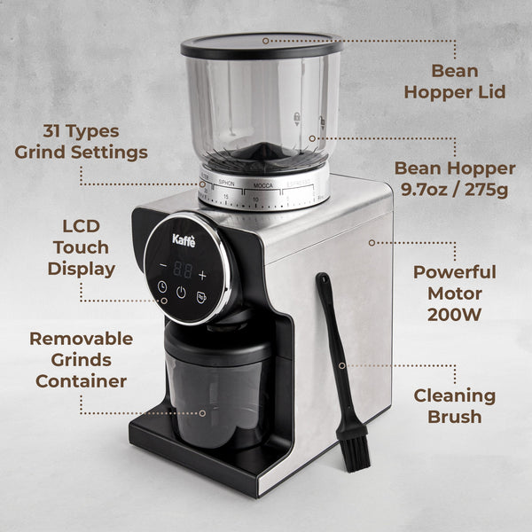 Conical Burr Coffee Grinder, KF8091 Kaffe Products