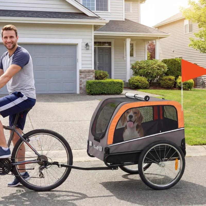 Dog Bike Trailer, Pet Cart Bicycle Carrier with 20