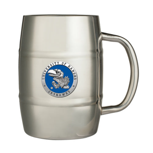 University of Kansas Keg Mug