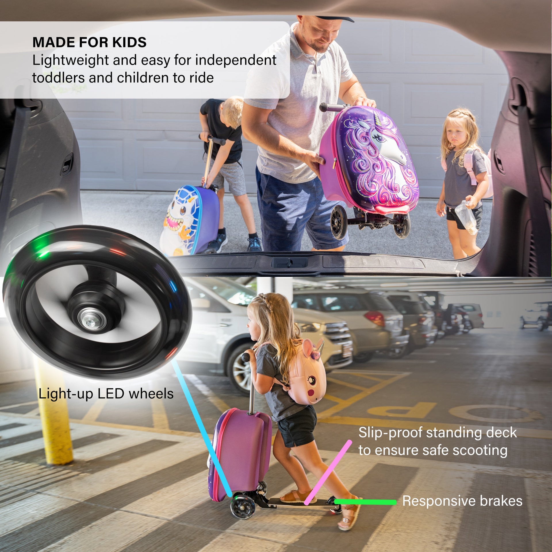 Unicorn Pack N' Go Scooter