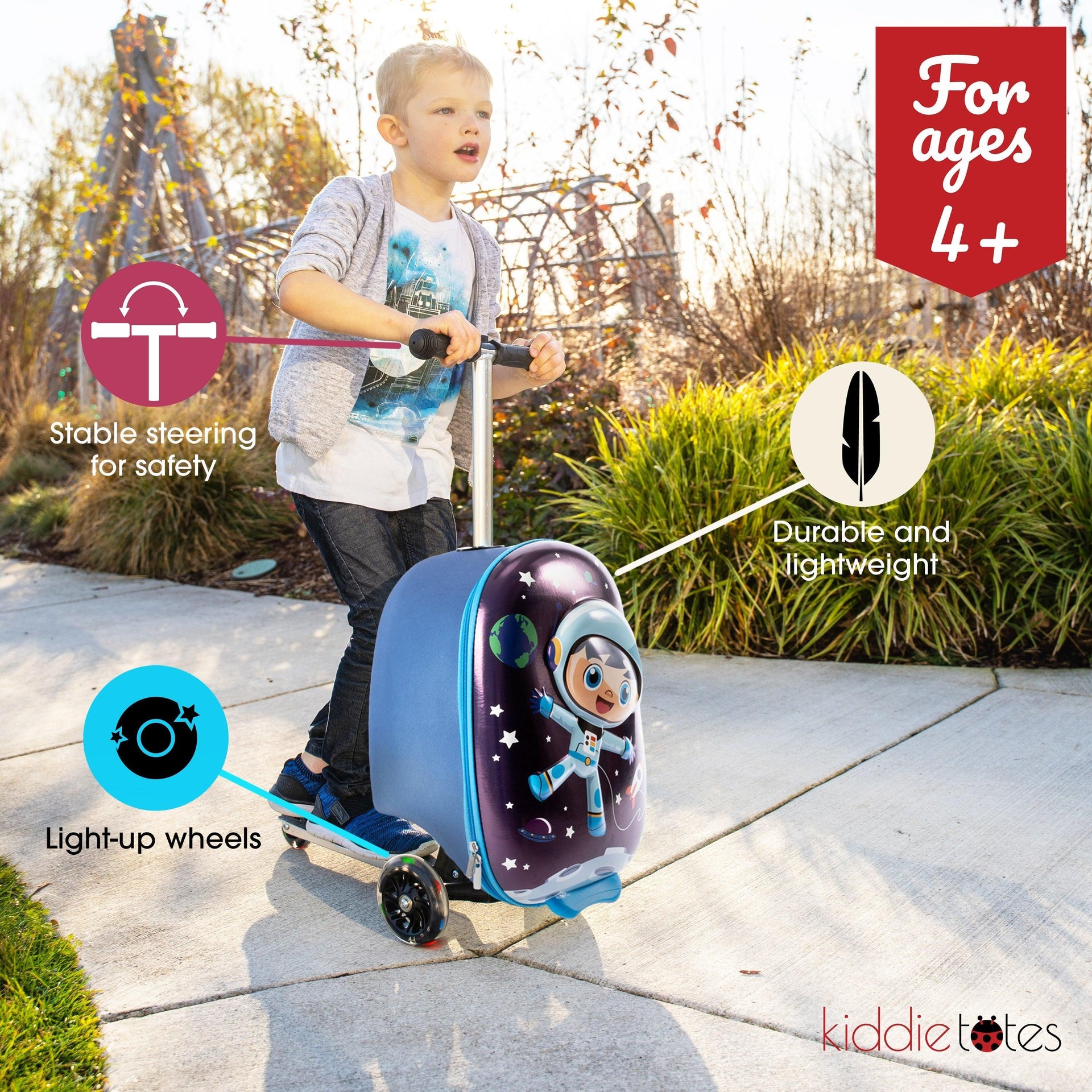 Space Boy Pack N' Go Scooter