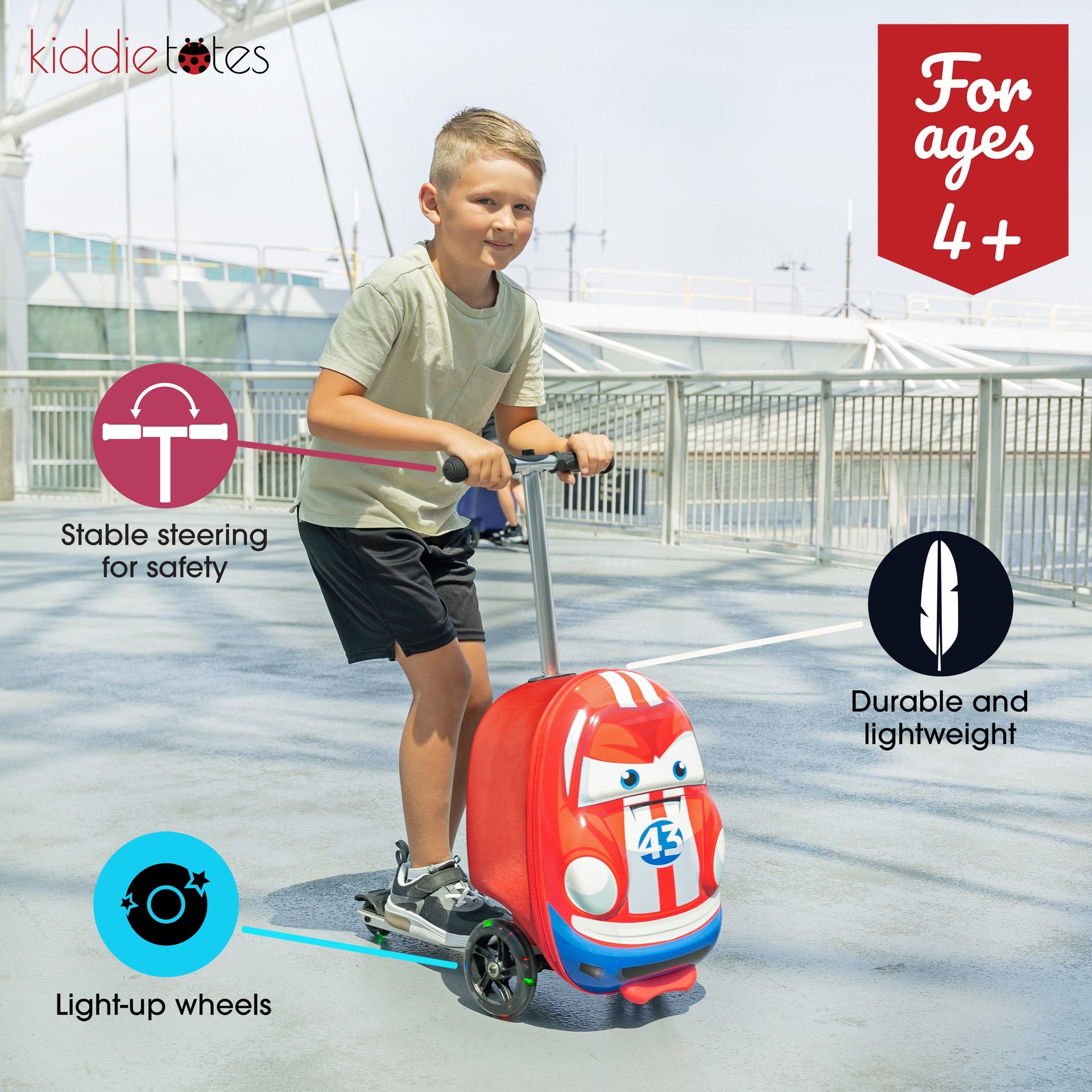 Race Car Pack N' Go Scooter