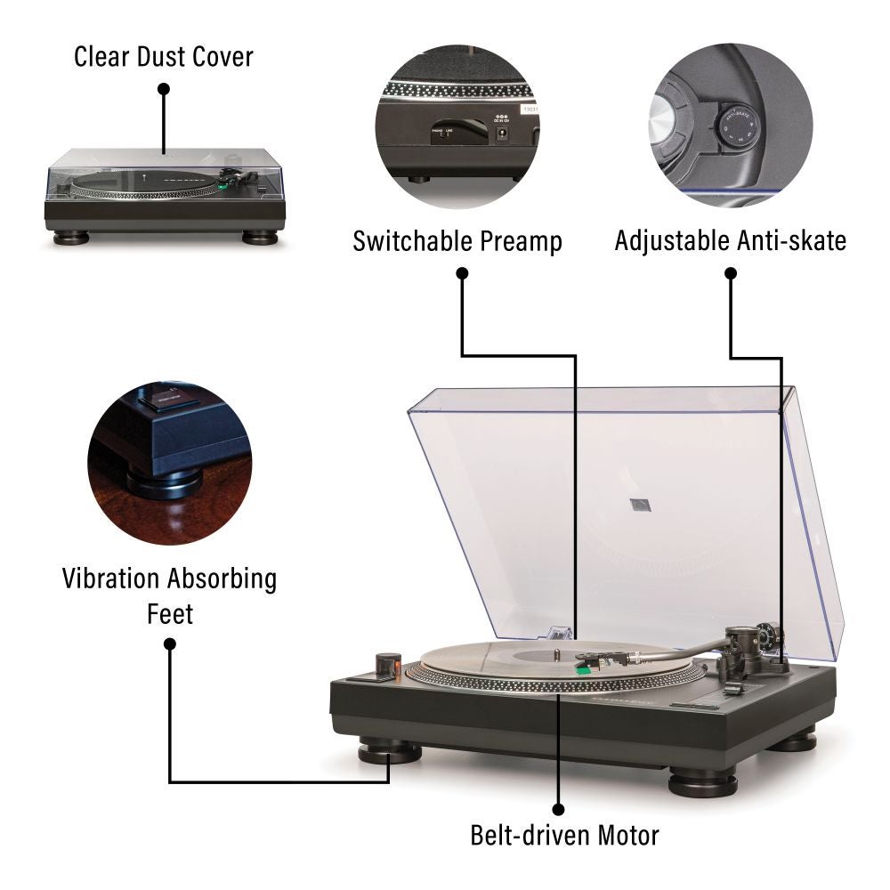 KT100BT RECORD PLAYER WITH S100 SPEAKERS