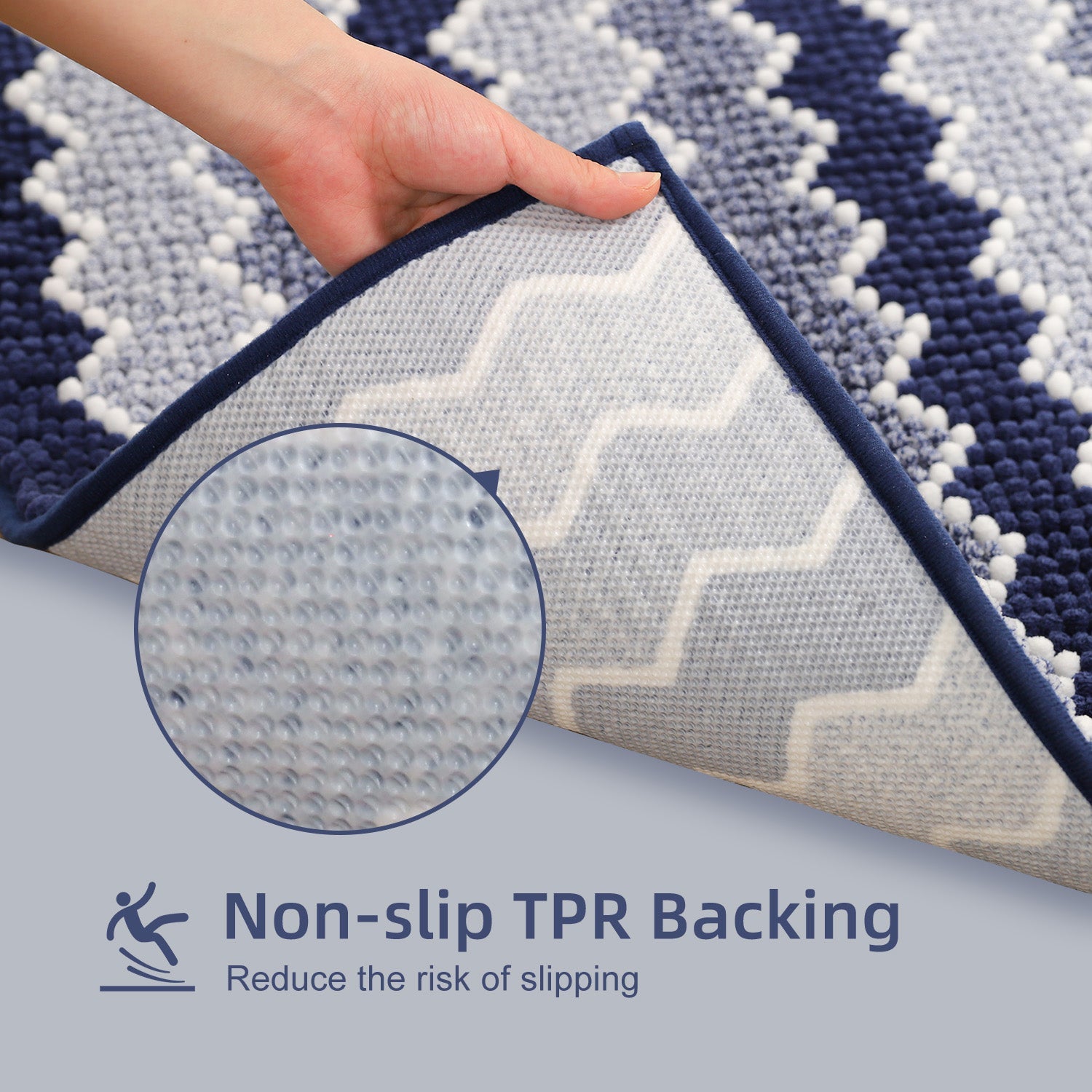 Kasentex Soft Absorbent Durable Non-Slip Bathroom Rug Mat, Room Decor, Graduation Gifts, Fathers Day Gift, Mother Gift