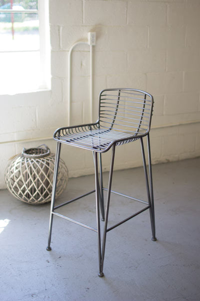 Set of 2 - METAL BAR STOOL