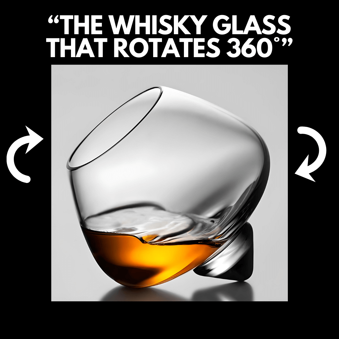 Kami Rotating Crystal Whisky Glass TsukiGlass
