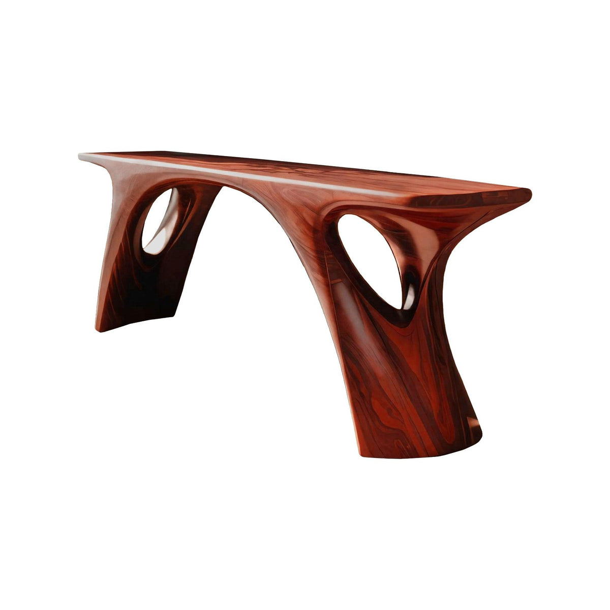 Kaori Modern Organic Sculptural Console Table