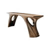Kaori Modern Organic Sculptural Console Table - Natural Oak / 40"W × 15"D × 30"H