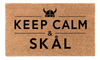 Keep Calm and Skal Coir Mat