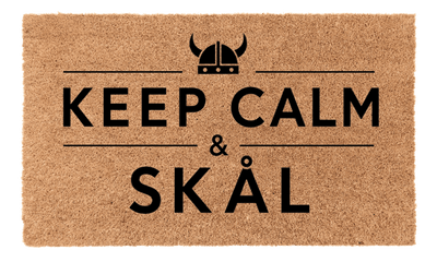 Keep Calm and Skal Coir Mat