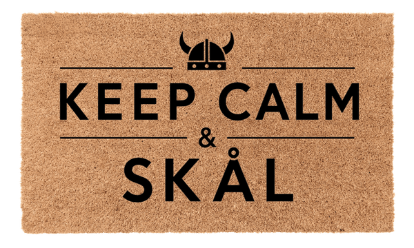 Keep Calm and Skal Coir Mat