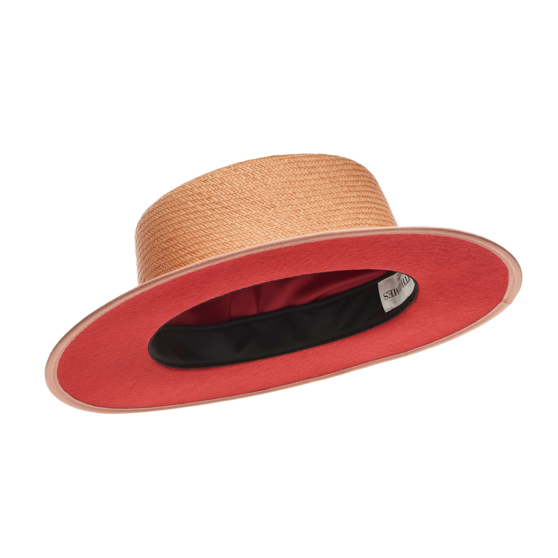 Derby (Salmon Pink Straw) Hat