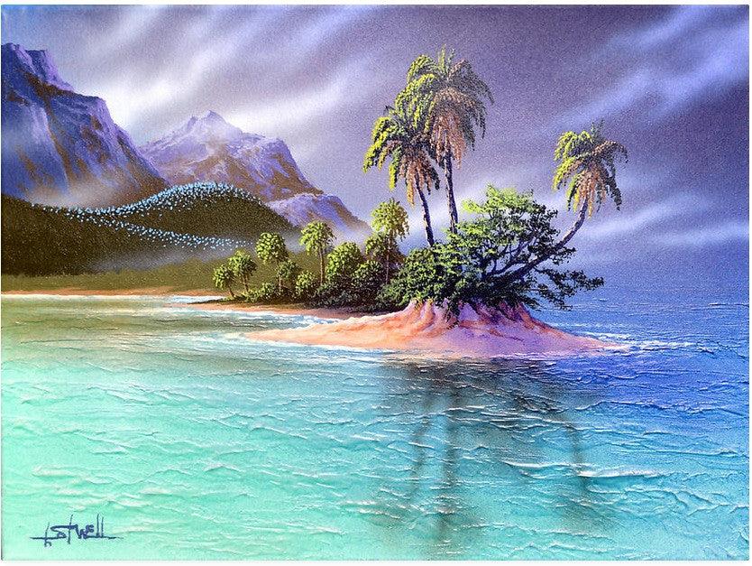 3 Palms Painting by Ken Shotwell - Artman