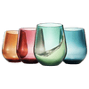 Eze Acrylic Stemless Wine Glassware, Set of 4