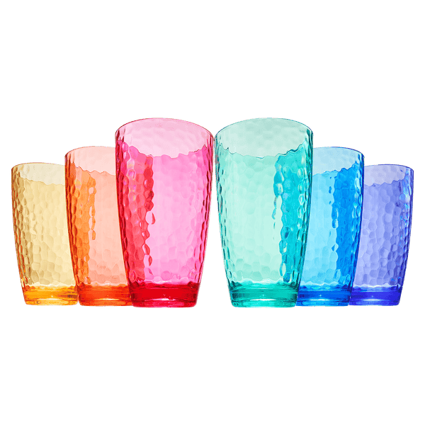 Madrid Acrylic Highball Glassware, Set of 6