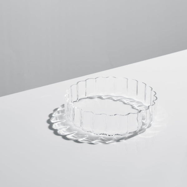 Flower Plate Glassware, Set of 2