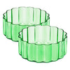 Flower Bowl Glassware, Set of 2
