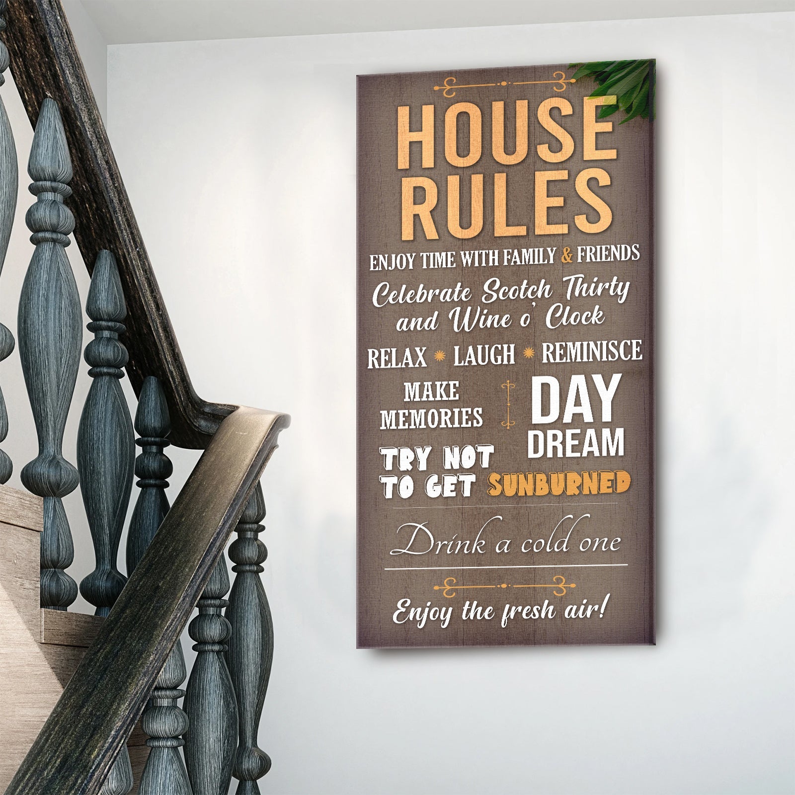 Patio Rules Sign