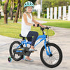 Patented 18 Inch Kids Bike LED Lighted Adjustable with Training Wheels for 4-8 Years Old Kids-18 inches
