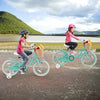 16-Inch Kids Bike with Training Wheels and Adjustable Handlebar Seat-Green - Green