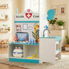 Kids Doctor Play Set with Adjustable Height Bar-Blue