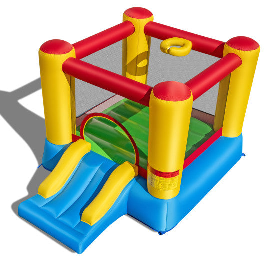Kids Inflatable Bounce House with Slide and 550W blower