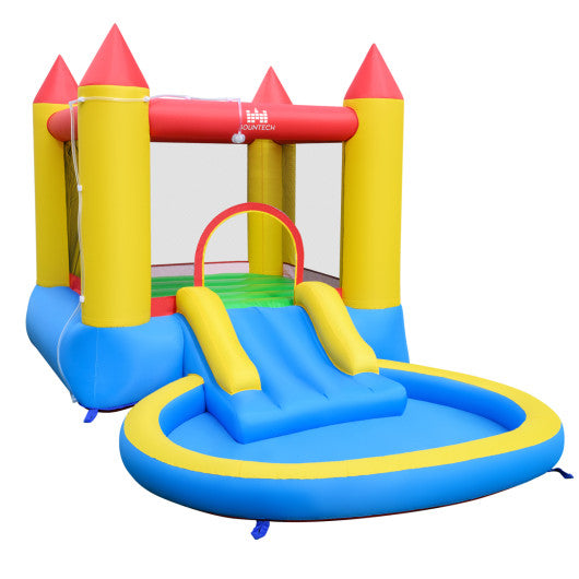 Kids Inflatable Bounce House Castle with Balls Pool and Bag