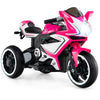 Kids Ride on Motorcycle 6V Battery Powered Mini Electric Motorbike with LED Lights-Pink - Pink