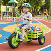 Kids Tricycle with 15 Inch Inflatable Rubber Tires -Green