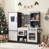 Kids Wooden Modern Kitchen Cooking Pretend Play Set