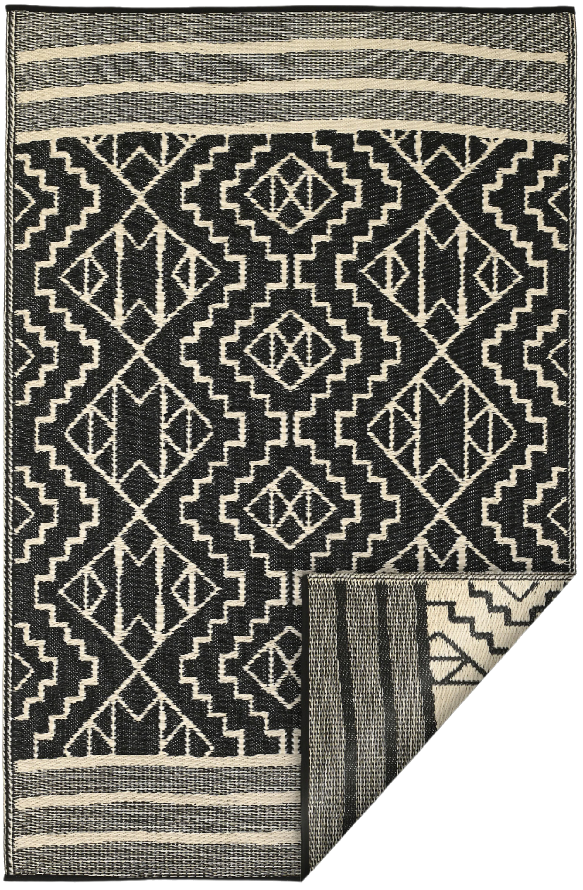 Kilimanjaro - Black Outdoor Rug for Patio FINAL SALE