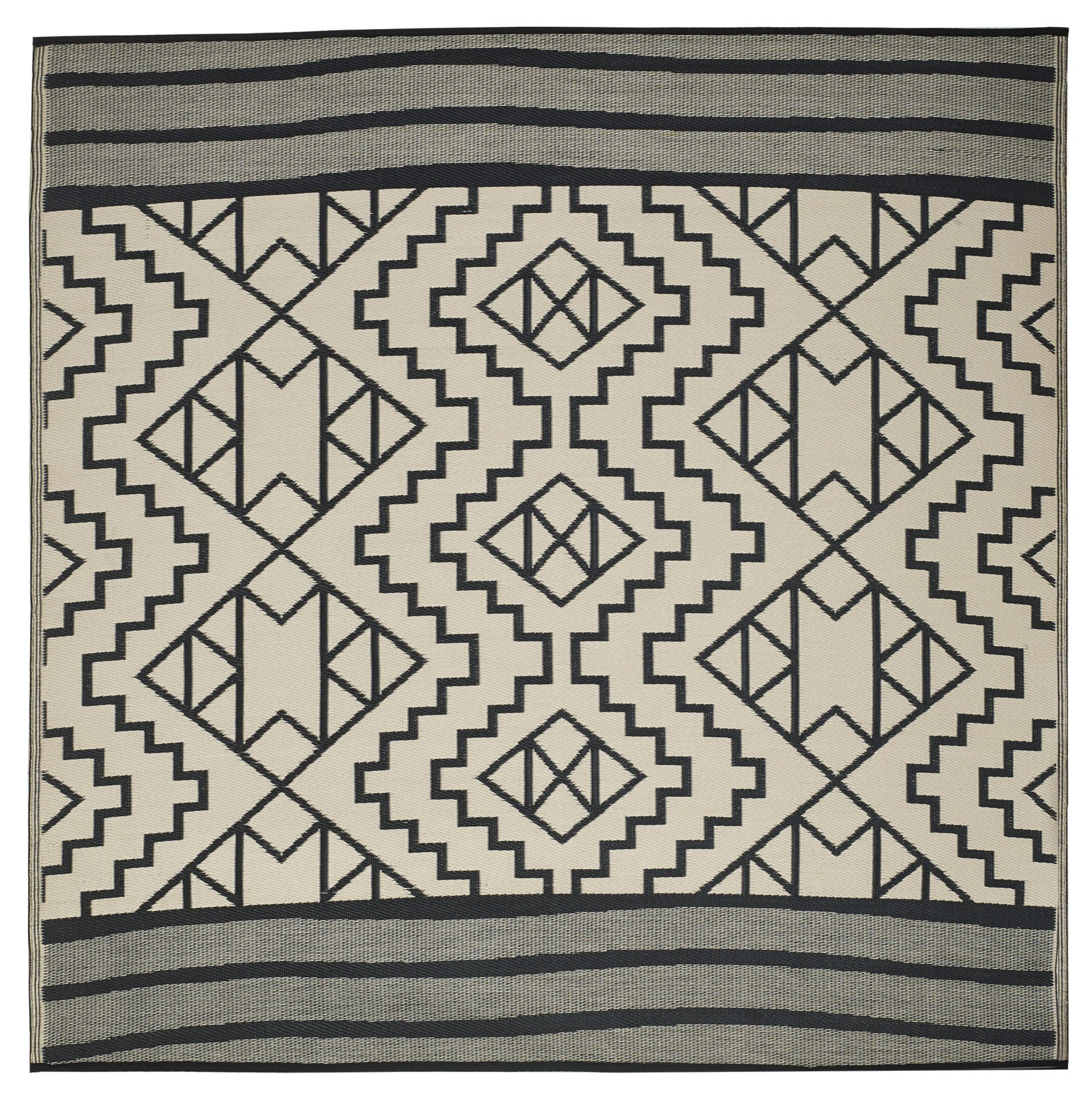 Kilimanjaro - Black Outdoor Rug for Patio FINAL SALE