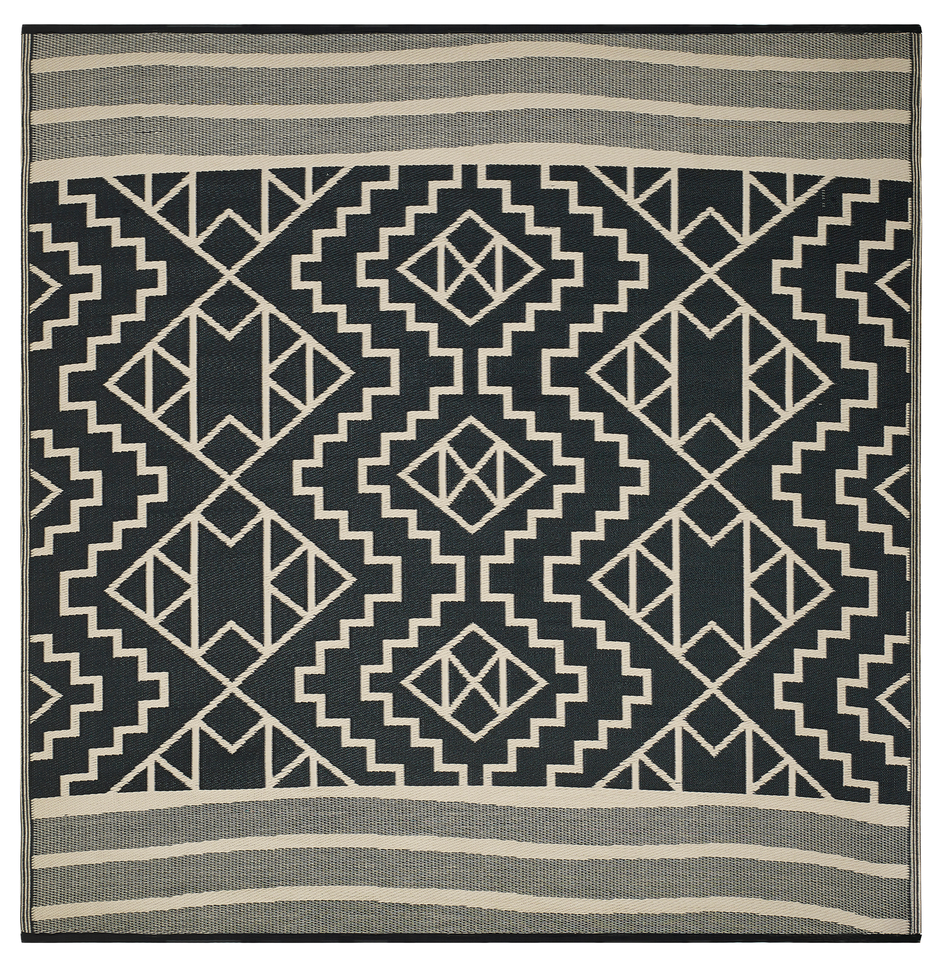 Kilimanjaro - Black Outdoor Rug for Patio FINAL SALE