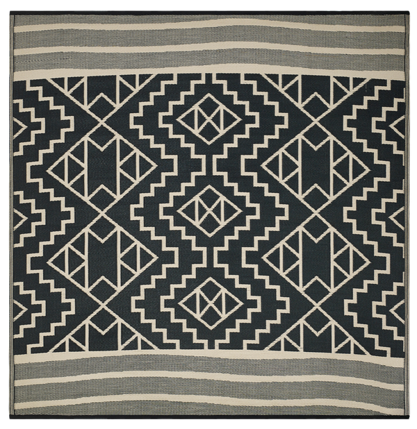 Kilimanjaro - Black Outdoor Rug for Patio FINAL SALE