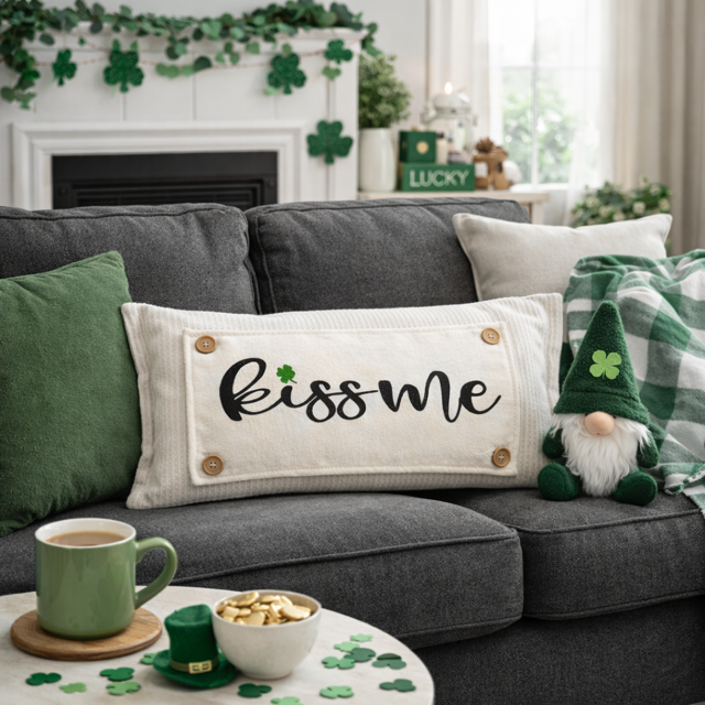 PILLOW ONLY (with fluffy insert): Natural Boho Cream: RECTANGLE BOHO PILLOW (with fluffy insert)