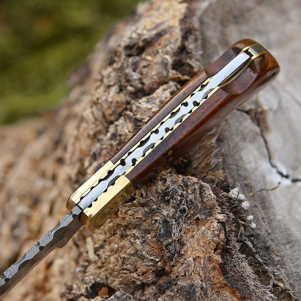 Rose Pocket Knife with Rosewood Handle