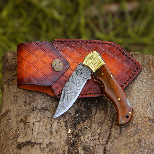 Rose Pocket Knife with Rosewood Handle