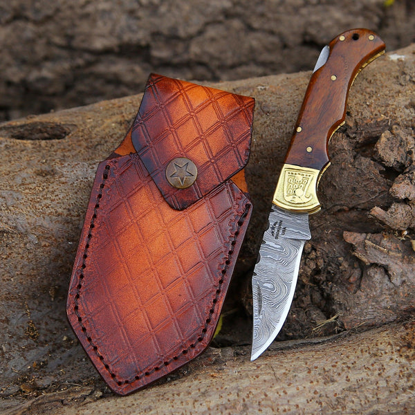 Rose Pocket Knife with Rosewood Handle