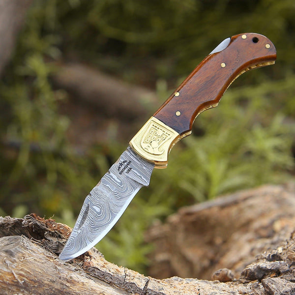 Rose Pocket Knife with Rosewood Handle