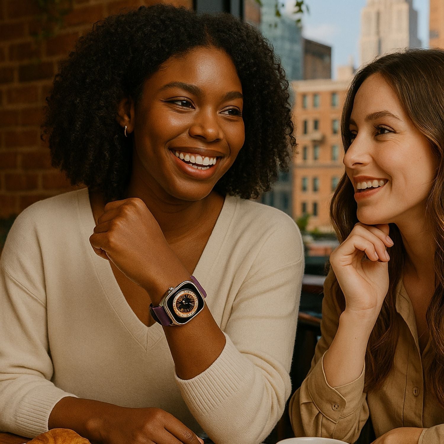Apple Watch Purple Leather Strap - Boston LEATHERE