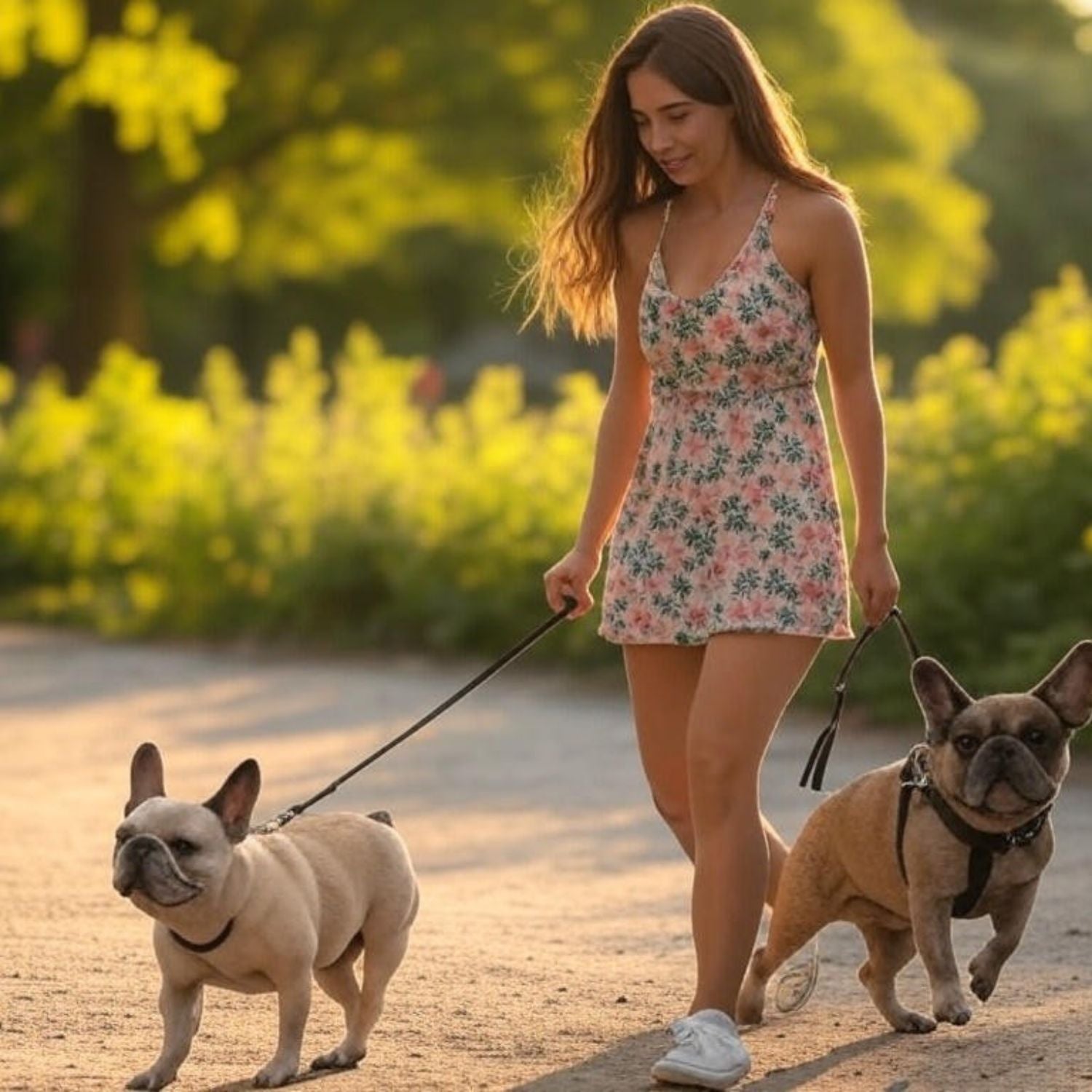 Stylish Leather AirTag Dog Collar - Dark Brown - Davie