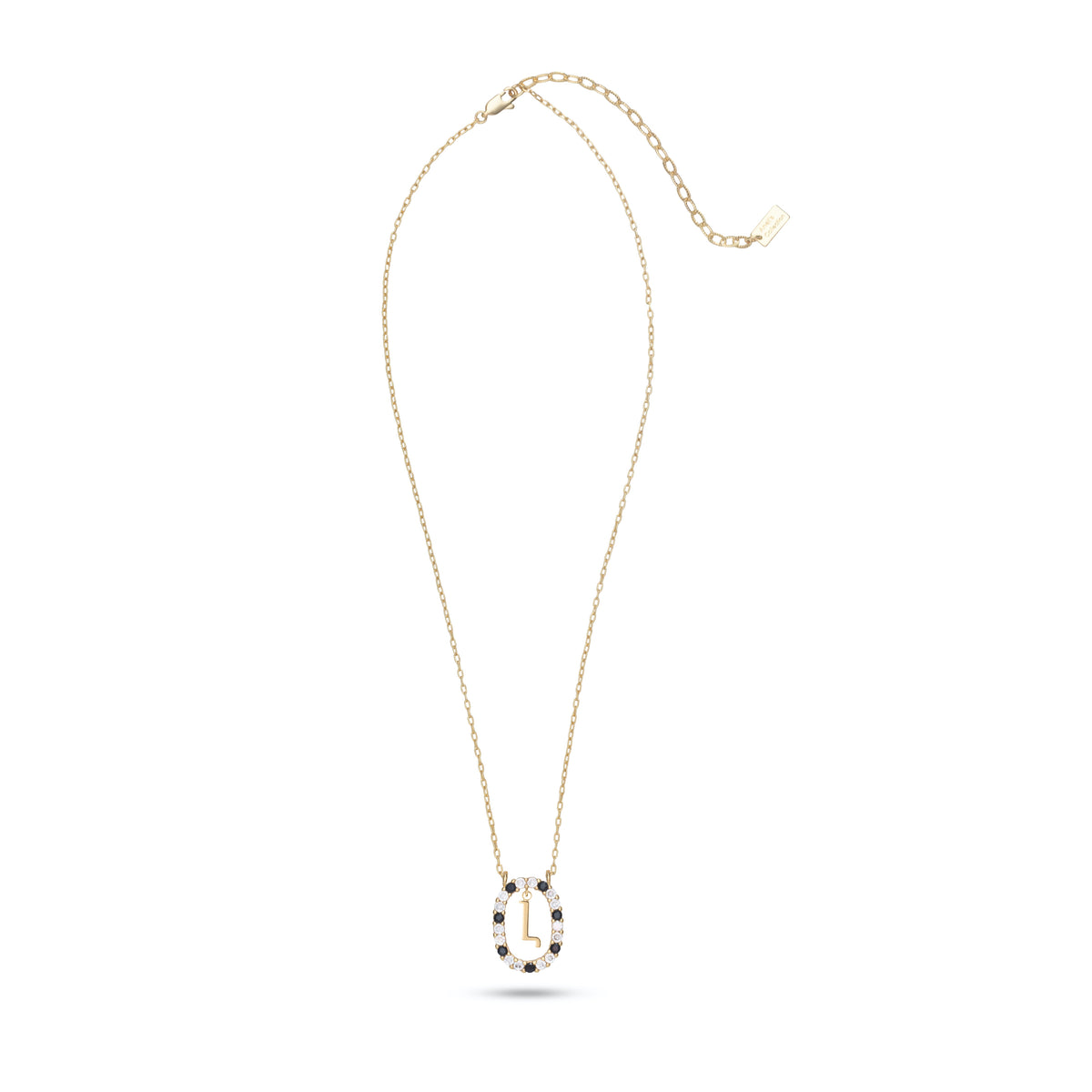 Armenian Alphabet Initial Necklace – Gold-Plated with Zircon